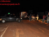 Maracaju: Cachaça ocasiona queda de moto em rotatória da BR-162 e deixa homem gravemente ferido