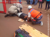 Maracaju: Colisão entre carro e moto deixa jovem ferida; os dois veículos evadiram-se do local