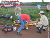 Maracaju: Pneu de moto fura e ocupantes ficam feridos ao cair