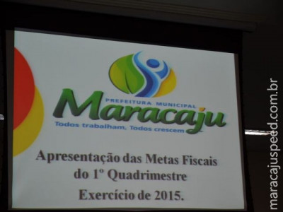 Prefeitura Maracaju realiza audiência pública do demonstrativo Metas Fiscais do 1º Quadrimeste