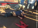 Maracaju: Bombeiros atendem motociclista que sofreu traumatismo craniano em acidente na Vila Juquita