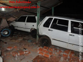Maracaju: Aeronave descontrolada cai e destrói residência, um veículo e uma motocicleta