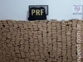 Durante fiscalização no final de semana, PRF apreende quase 3 toneladas de maconha