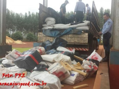 Maracaju: Condutor é preso com 4 toneladas de drogas escondida em carga
