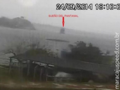Vídeos do naufrágio de barco-hotel em Porto Murtinho são divulgados