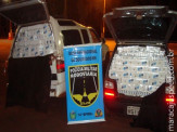 PRE apreende dois veículos com 3.500 pacotes de cigarros em Dourados