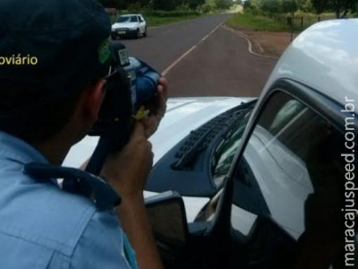 Polícia Militar Rodoviária flagra motorista a 157 km/h na MS-040