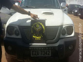 DOF apreende caminhonete roubada próximo a ponte Ayrton Sena em Mundo Novo