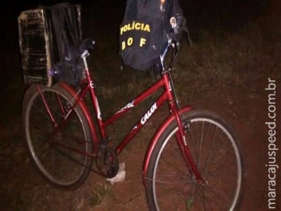 Traficante foragido da justiça é preso pelo DOF com 26 kg de maconha em bicicleta