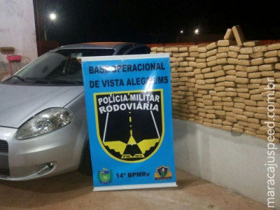 Maracaju: PRE BOP Vista Alegre apreende 282 kg de maconha e recupera veículo roubado