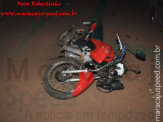 Maracaju: Motociclista tem joelho esfacelado após colidir com veículo estacionado