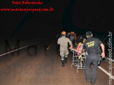 Bombeiros de Maracaju atendem ocorrência de capotamento na BR-267 com duas vítimas, guarnição do DOF auxilia no resgate