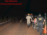 Bombeiros de Maracaju atendem ocorrência de capotamento na BR-267 com duas vítimas, guarnição do DOF auxilia no resgate