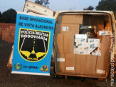Maracaju: PRE Vista Alegre apreende 2.250 pacotes de cigarros contrabandeados do Paraguai