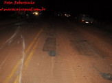 Maracaju: Santana colide em traseira de Chevette e veículos ficam destruídos na MS-162