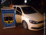 Maracaju: PRE BOP Vista Alegre recupera veículo Gol roubado na Capital após perseguição pela Rodovia MS-164