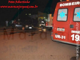 Maracaju: Proprietário de veículo transtornado tenta explodir seu próprio veículo na Rua Joaquim Murtinho