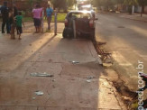 Maracaju: Colisão entre veículos na Rua Independência, resulta em destruição de ambos
