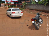 Maracaju: Colisão entre motociclista e veículo na Rua Frankilin F. Ribeiro
