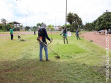 Maracaju: Tempo seco permite a limpeza do anel viário da cidade