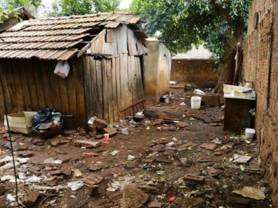 Polícia recolhe cerca de 140 galinhas e montanha de lixo em casa de irmãs