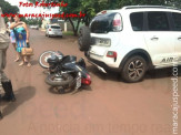 Maracaju: Colisão entre veículo e motociclista próximo ao Restarurante Mestre Cuca