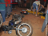 Maracaju: Colisão entre motociclista e veículo, destrói veículo e motocicleta