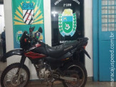 Maracaju: Polícia Militar em ação rápida recupera motocicleta furtada no Conj. Fortaleza
