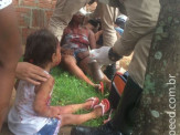 Maracaju: Marido fere esposa na cabeça e criança fica totalmente ensanguentada e desesperada