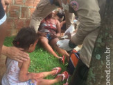 Maracaju: Marido fere esposa na cabeça e criança fica totalmente ensanguentada e desesperada