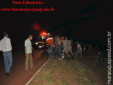 Maracaju: Família paraguaia que vinha voando alto capota veículo no minianel rodoviário
