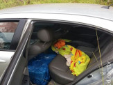 PRE BOP de Amandina apreende 400 kg de maconha em um veículo Honda Civic e prende autor em flagrante