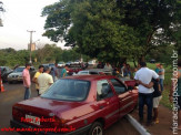 Maracaju: Colisão frontal entre dois veículos na antiga rua Campo Grande deixa condutor com odor etílico ferido