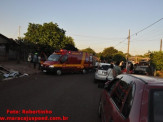 Maracaju: Condutor perde controle de veículo, atinge calçada e amigo fica ferido na vila Juquita