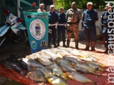 Dois são presos com 191 quilos de pescado durante a Piracema