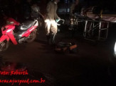 Maracaju: Motociclista com mandado de prisão em aberto colide com caminhão parado e é preso