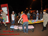 Maracaju: Colisão na Rua 11 de Junho deixa condutor de motocicleta com perna fraturada