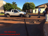 Maracaju: Jovem de 16 anos em motocicleta irregular se envolve em colisão com veículo no Cambaraí