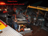 Maracaju: Colisão entre caminhonete Hilux e caminhonete D40 na MS-162 deixa duas vítimas presa em ferragens