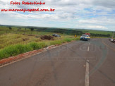 Maracaju: Condutor perde controle de veículo Corola e sai da pista de rolamento na rodovia MS-164