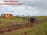 Maracaju: Condutor perde controle de veículo Corola e sai da pista de rolamento na rodovia MS-164