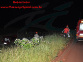 Maracaju: Veículo sofre capotamento no minianel rodoviário na noite de ontem