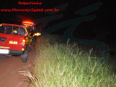 Maracaju: Veículo sofre capotamento no minianel rodoviário na noite de ontem
