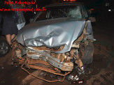 Maracaju: Colisão frontal entre veículo e motocicleta, condutor menor tem múltiplas fraturas e outros 3 veículos são atingidos