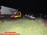 Maracaju: Condutor com sinais de embriagues perde controle do veículo e é socorrido apenas de cueca