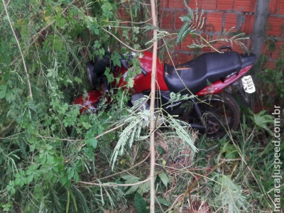 Maracaju: Polícia Militar recupera motocicleta próximo a linha férrea que havia sido furtada