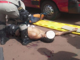 Maracaju: Homem é esfaqueado por ex-cunhado e tem perna gravemente ferida