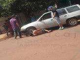 Maracaju: Homem é esfaqueado por ex-cunhado e tem perna gravemente ferida