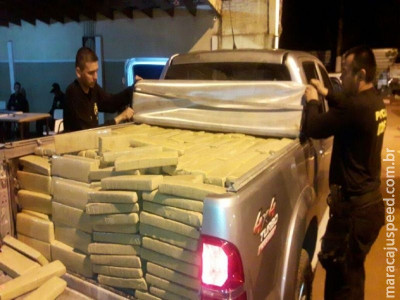 Maracaju: DOF apreende mais de uma tonelada de drogas na rodovia MS-164 e recuperada caminhonete produto de roubo/furto