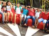 Presidente da Câmara Hélio Albarello e Nego do Povo visitam parque de diversão com a participação da Rede Municipal de Ensino na 49ª Expomara